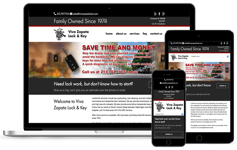 Responsive Locksmith Website Design USA